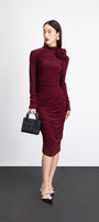 Leonora Bodycon Long Sleeved Rayon Midi Dress - MEAN BLVD