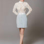Lexie A-line Button Polycotton Mini Skirt - MEAN BLVD