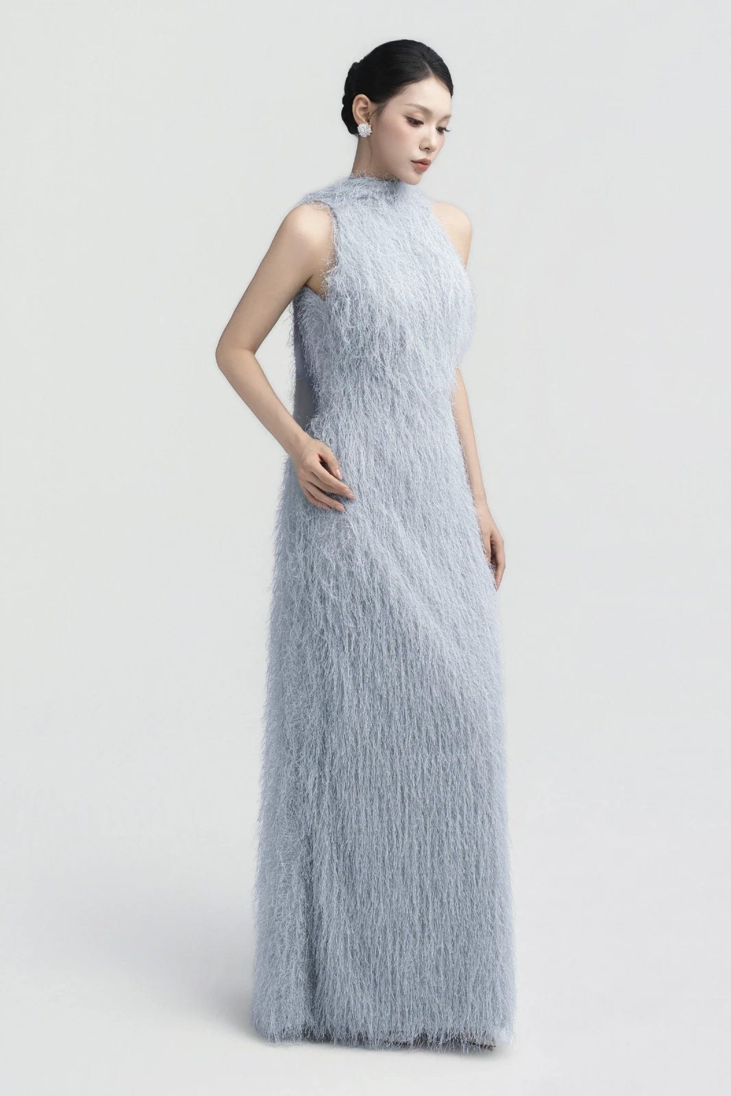 Lia Feather Maxi Dress - MEAN BLVD