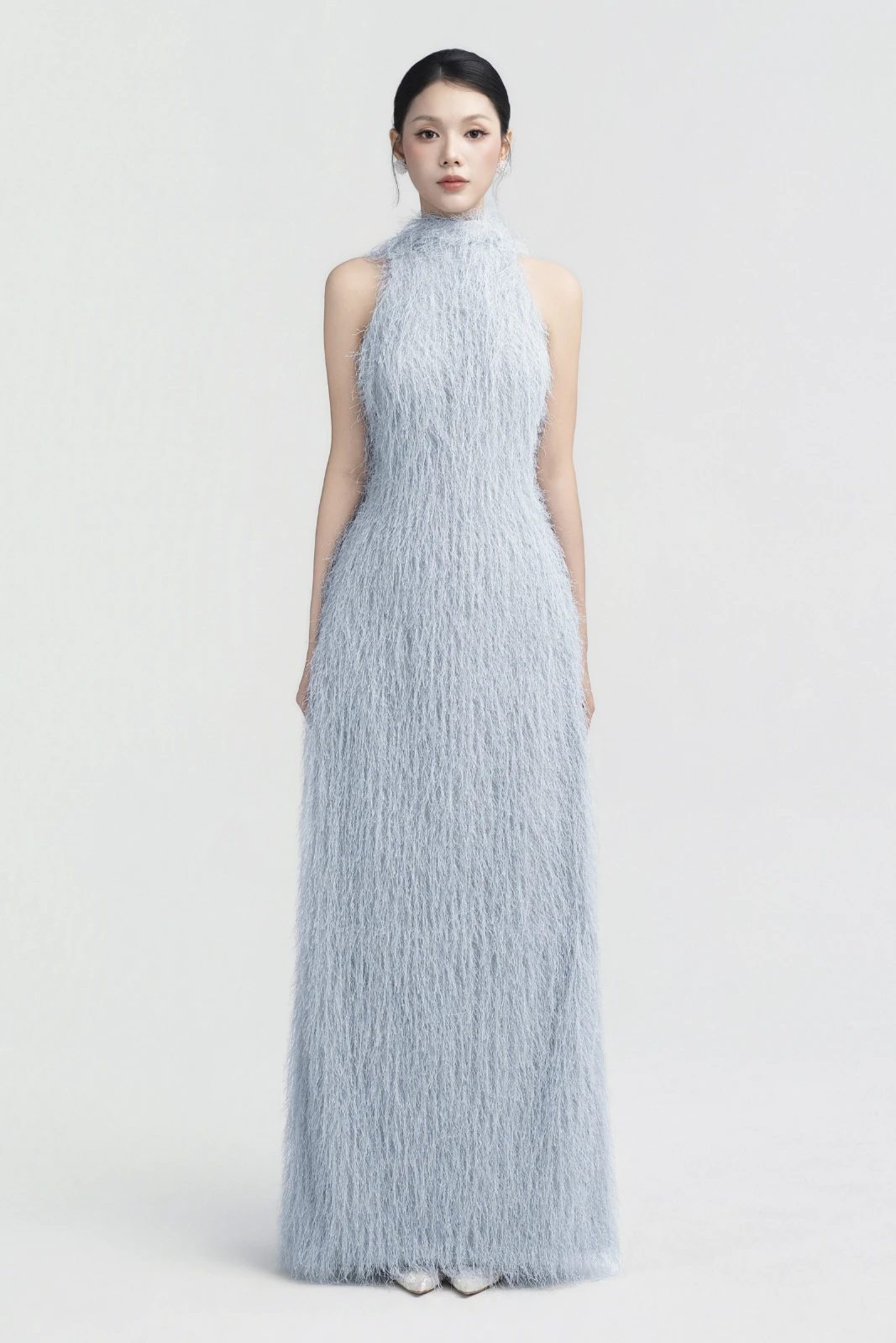Lia Feather Maxi Dress - MEAN BLVD