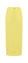 Lilia Pencil Back Slit Tweed Midi Skirt - MEAN BLVD