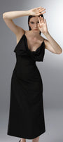 Lilibet A-line Bow Wool Cotton Calf Length Dress - MEAN BLVD