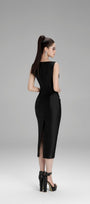 Lillian Pencil Sleeveless Taffeta Midi Dress - MEAN BLVD