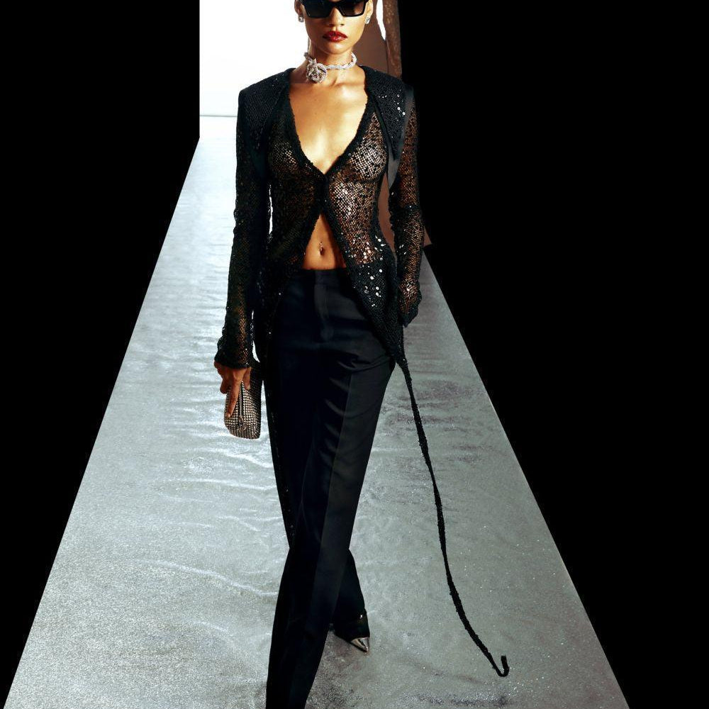 Lilly Straight Side Pocket Wool Trousers - MEAN BLVD