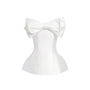 Lily Peplum Bow Tie Trerena Taffeta Top - MEAN BLVD