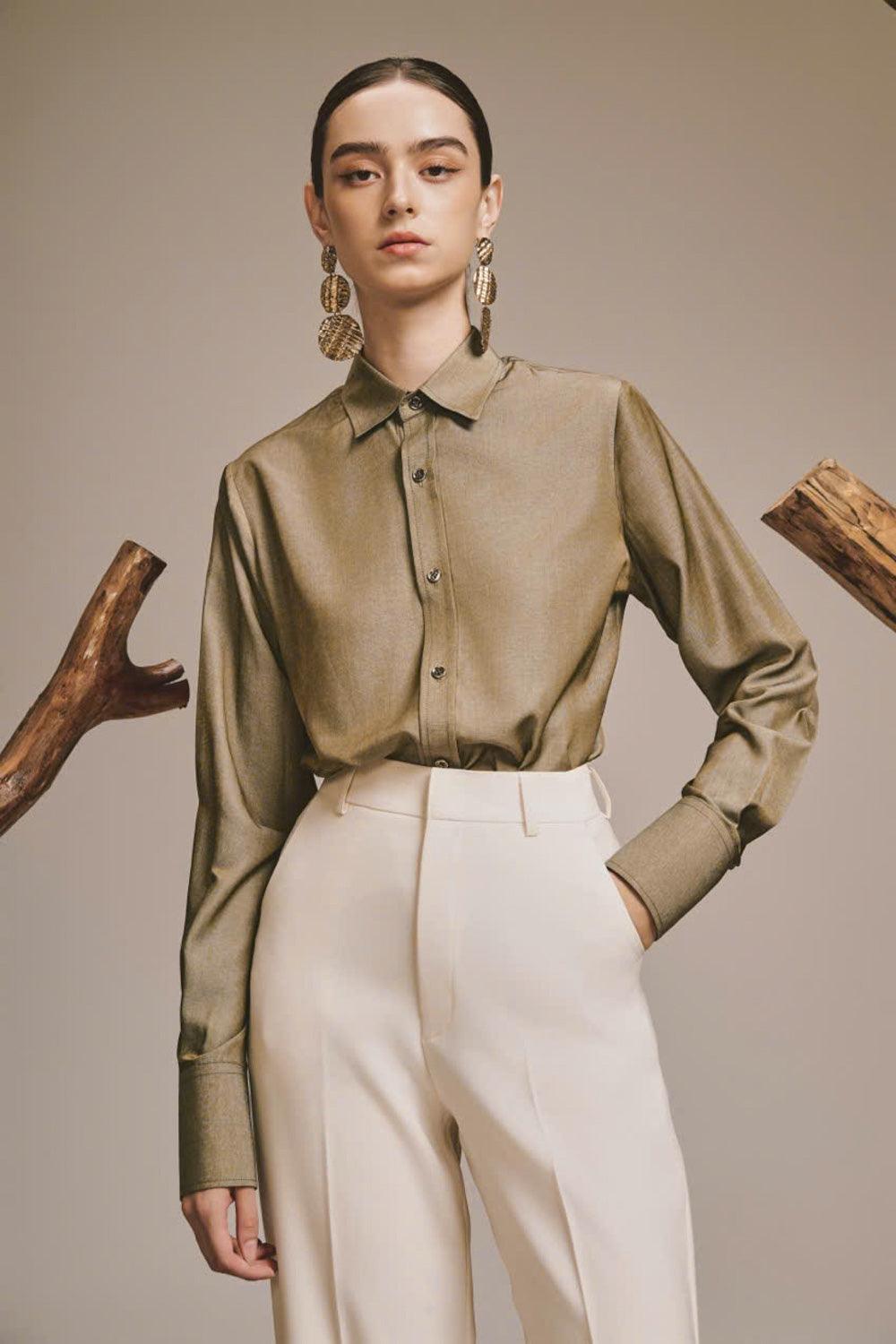 Lily Straight Ribbed Wool Blend Floor Length Pants - MEAN BLVD