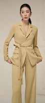 Lime Draped Set - MEAN BLVD