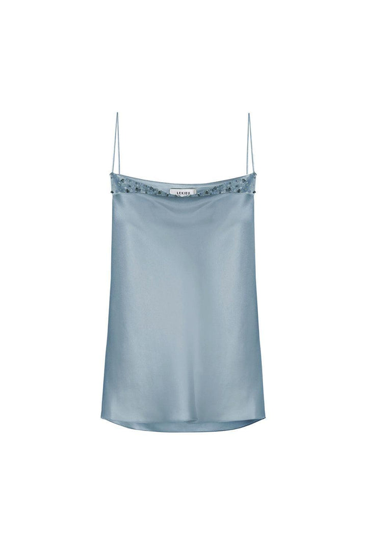 Lincoln Straight Sleeveless Satin Top - MEAN BLVD