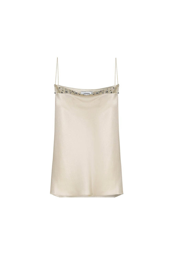 Lincoln Straight Sleeveless Satin Top - MEAN BLVD