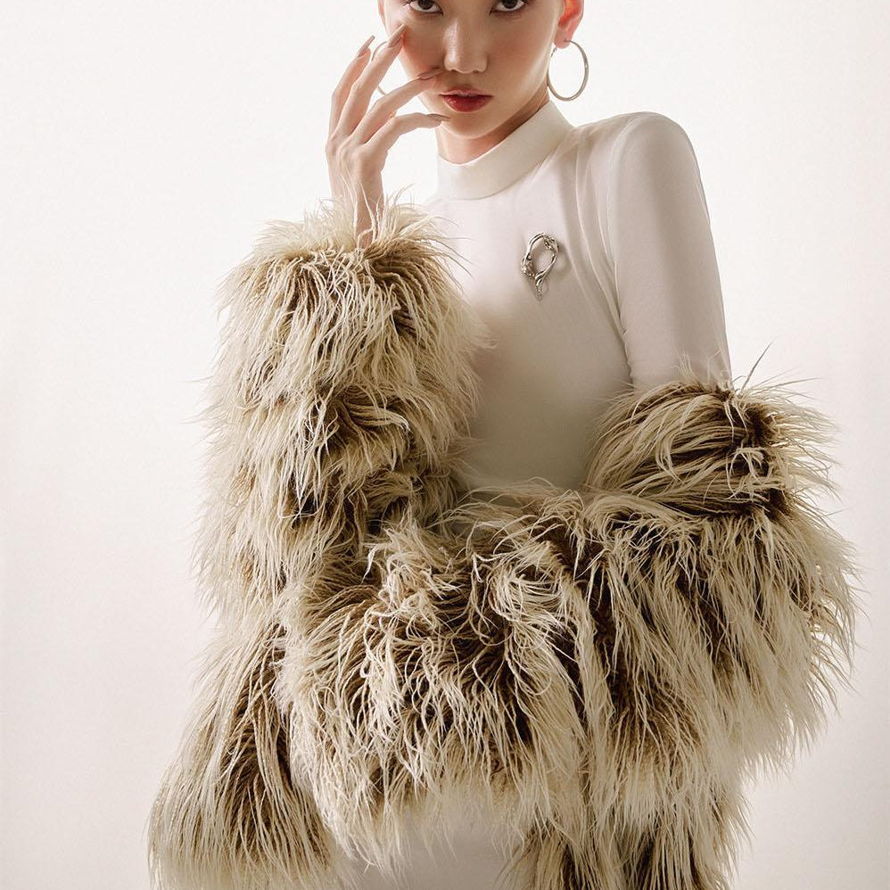 Liquid Sheath Mock Neck Spandex Ankle Length Dress - MEAN BLVD