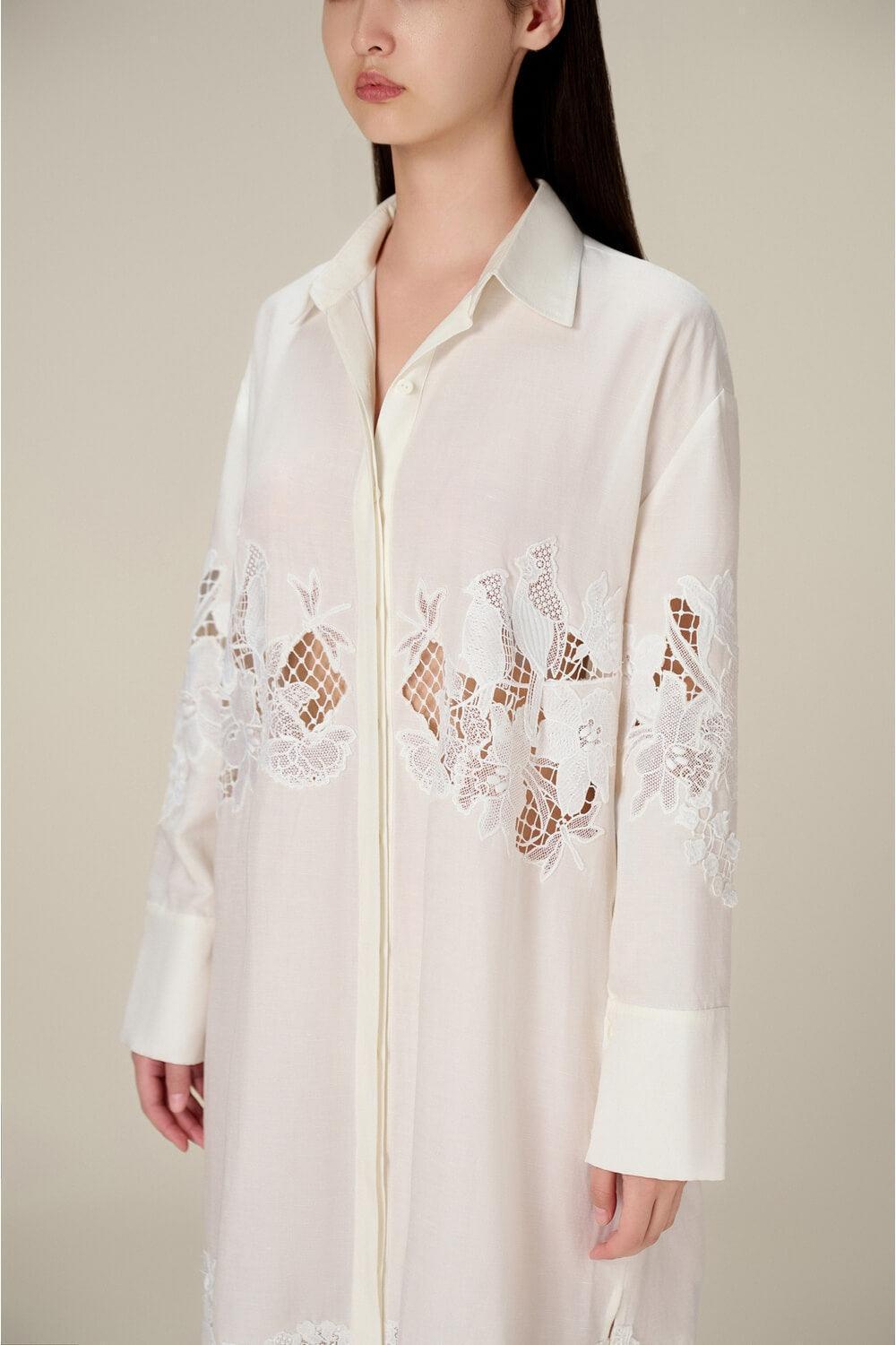 Lobbster Lace Shirt Dress - MEAN BLVD