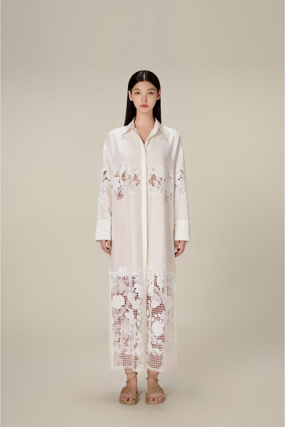 Lobbster Lace Shirt Dress - MEAN BLVD