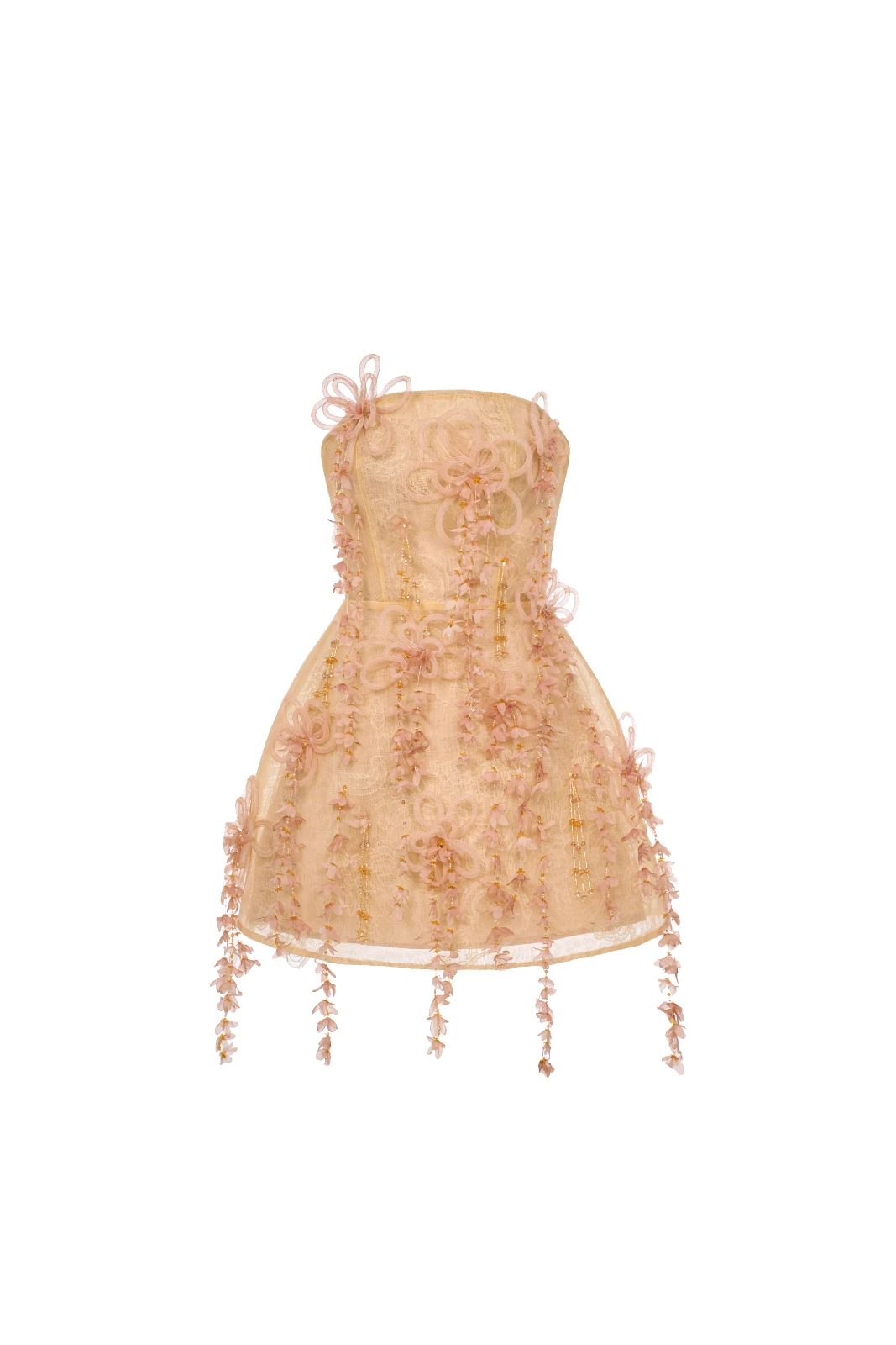 Loena Floral Applique Mini Dress - MEAN BLVD