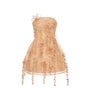 Loena Floral Applique Mini Dress - MEAN BLVD