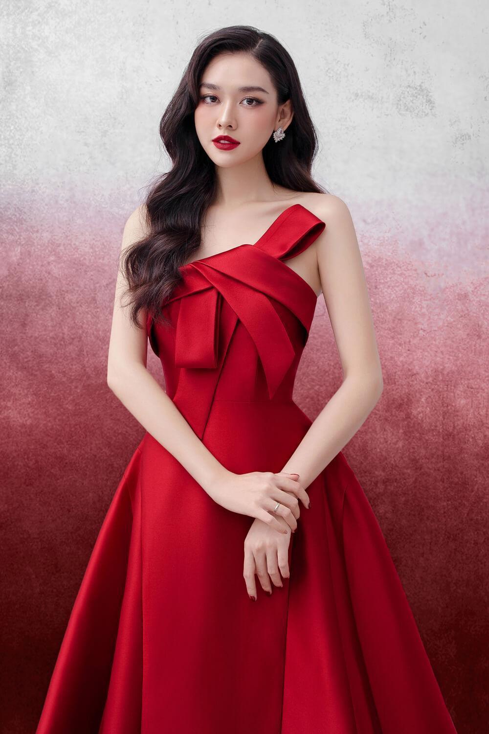 Lona Strapless Draped Trerena Taffeta Midi Dress - MEAN BLVD