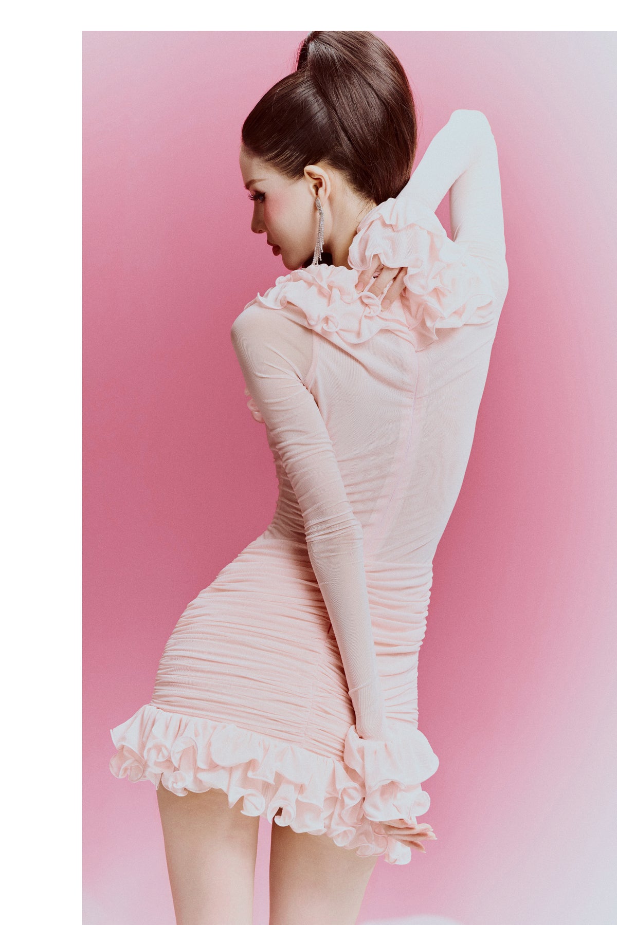 Elara Ruffle Mini Dress