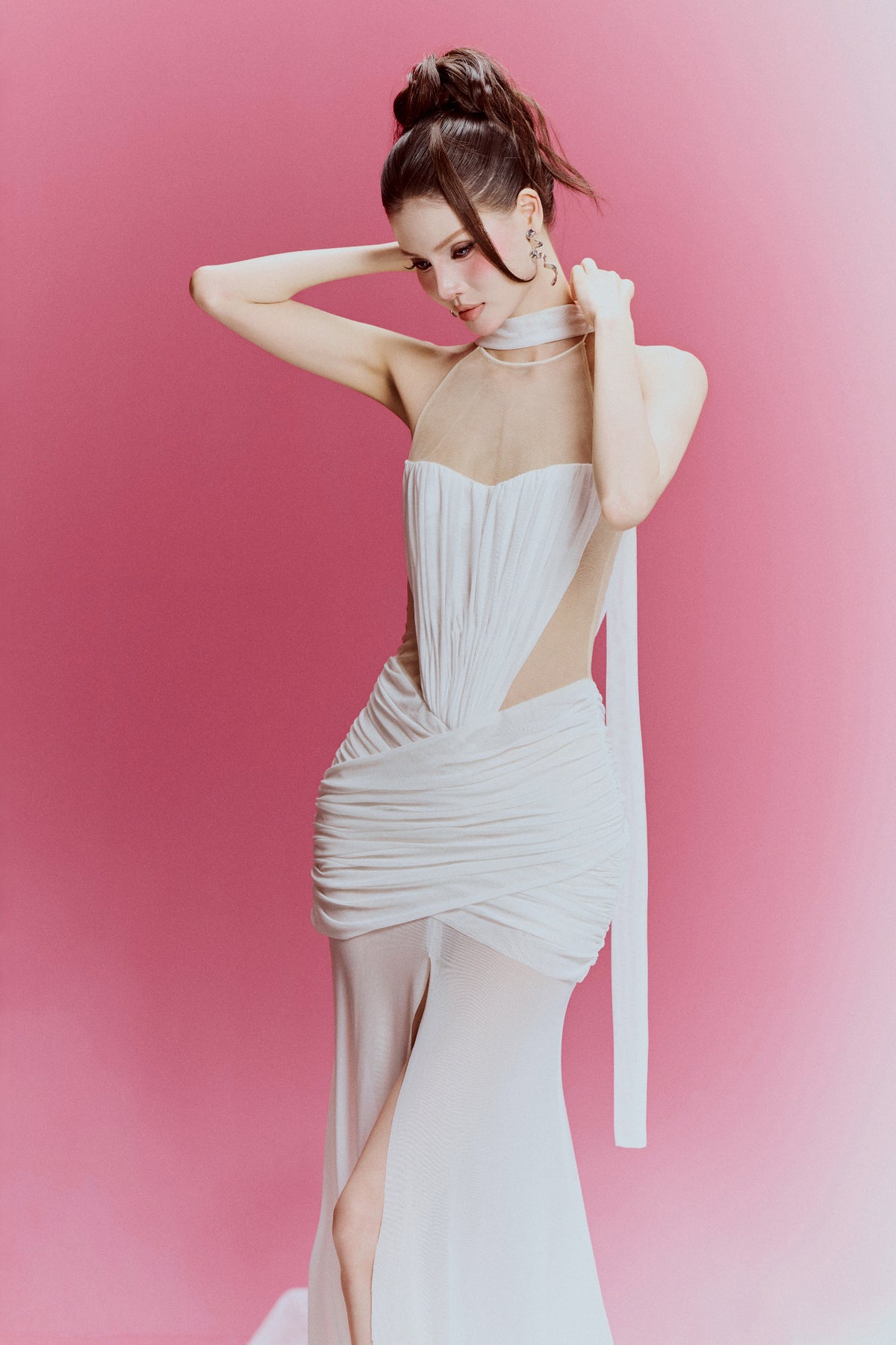 Glaciel Illusion Maxi Dress
