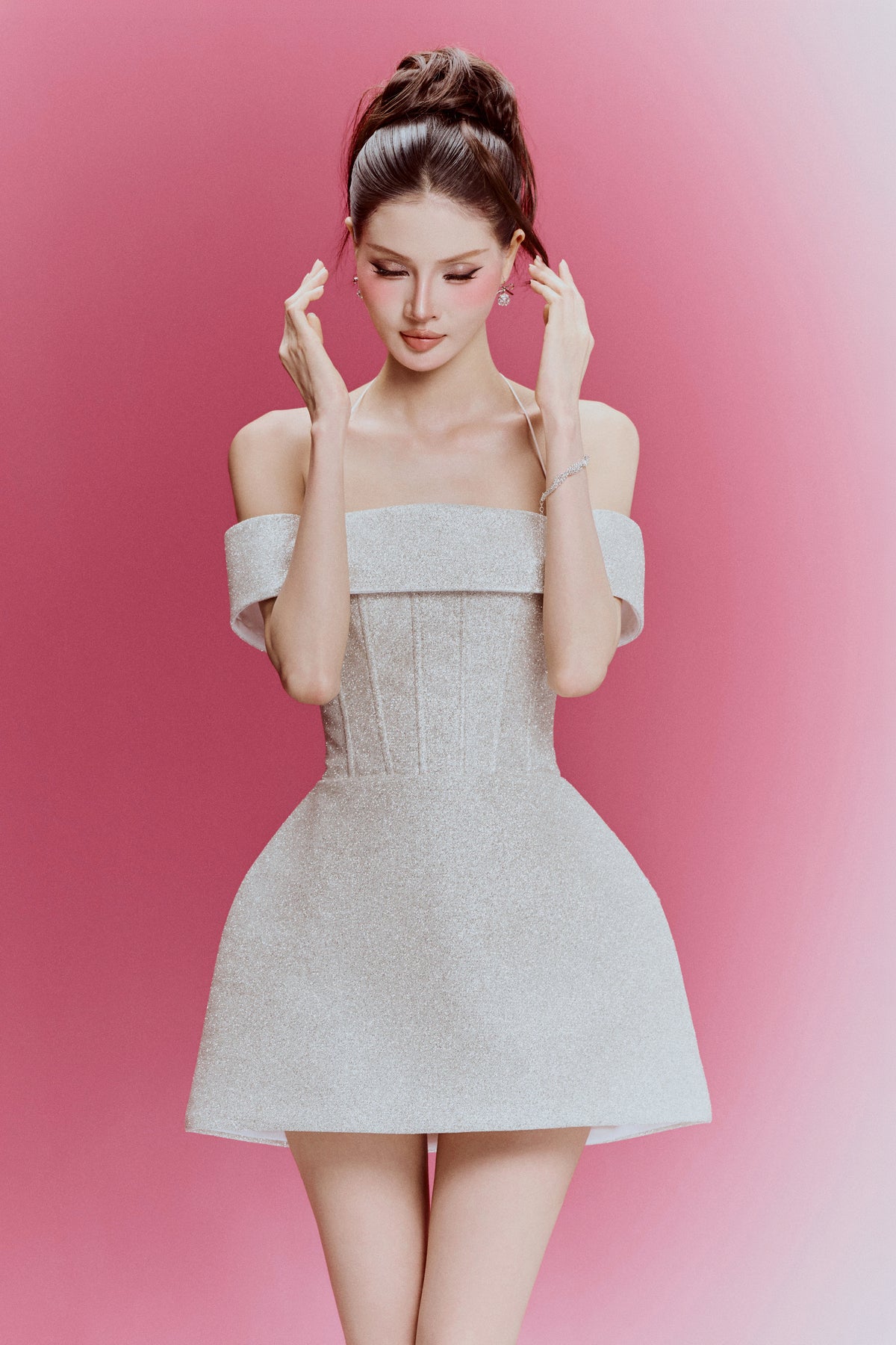 Mila Glitter Mini Dress