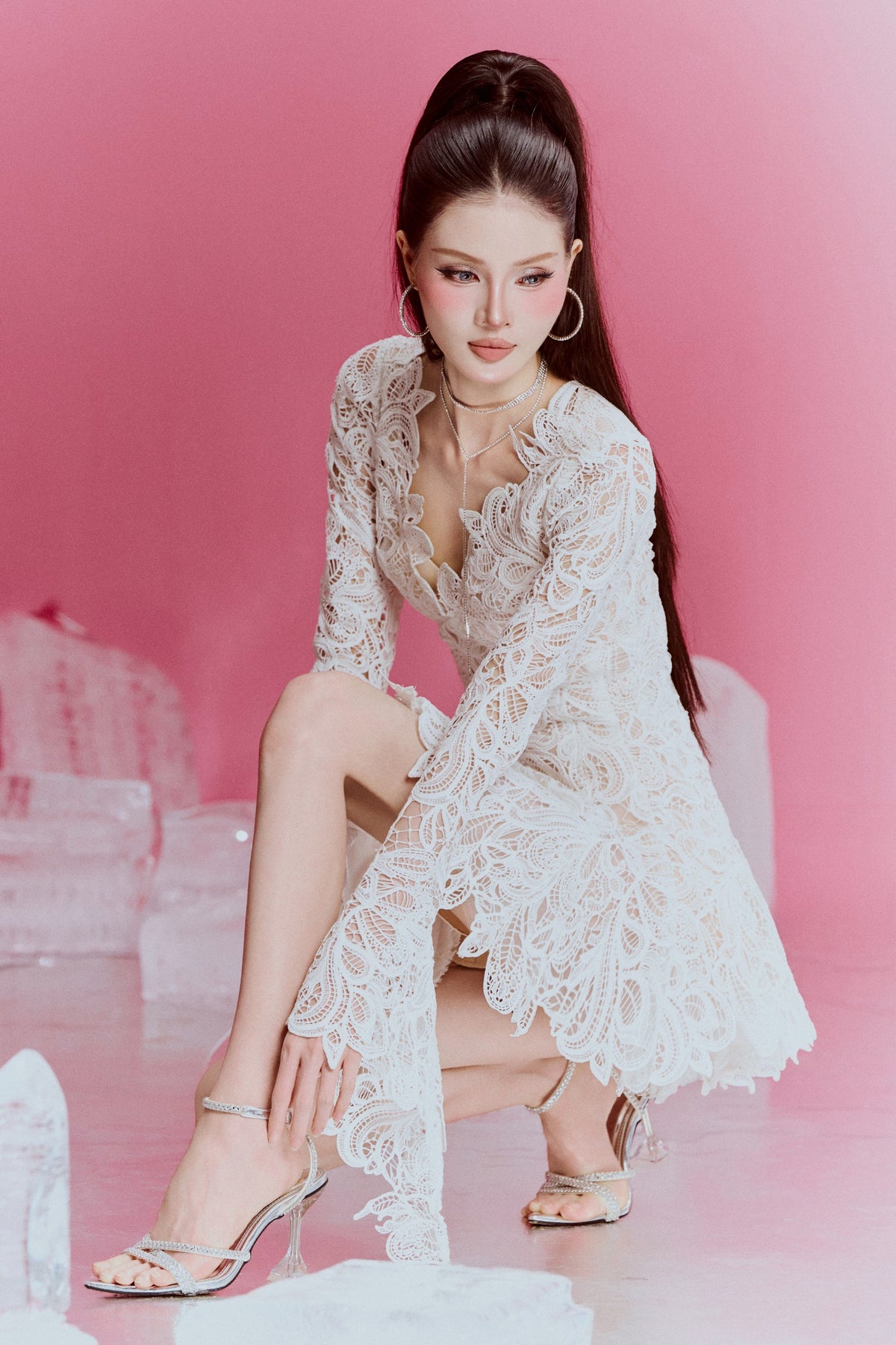Aria Lace Mini Dress