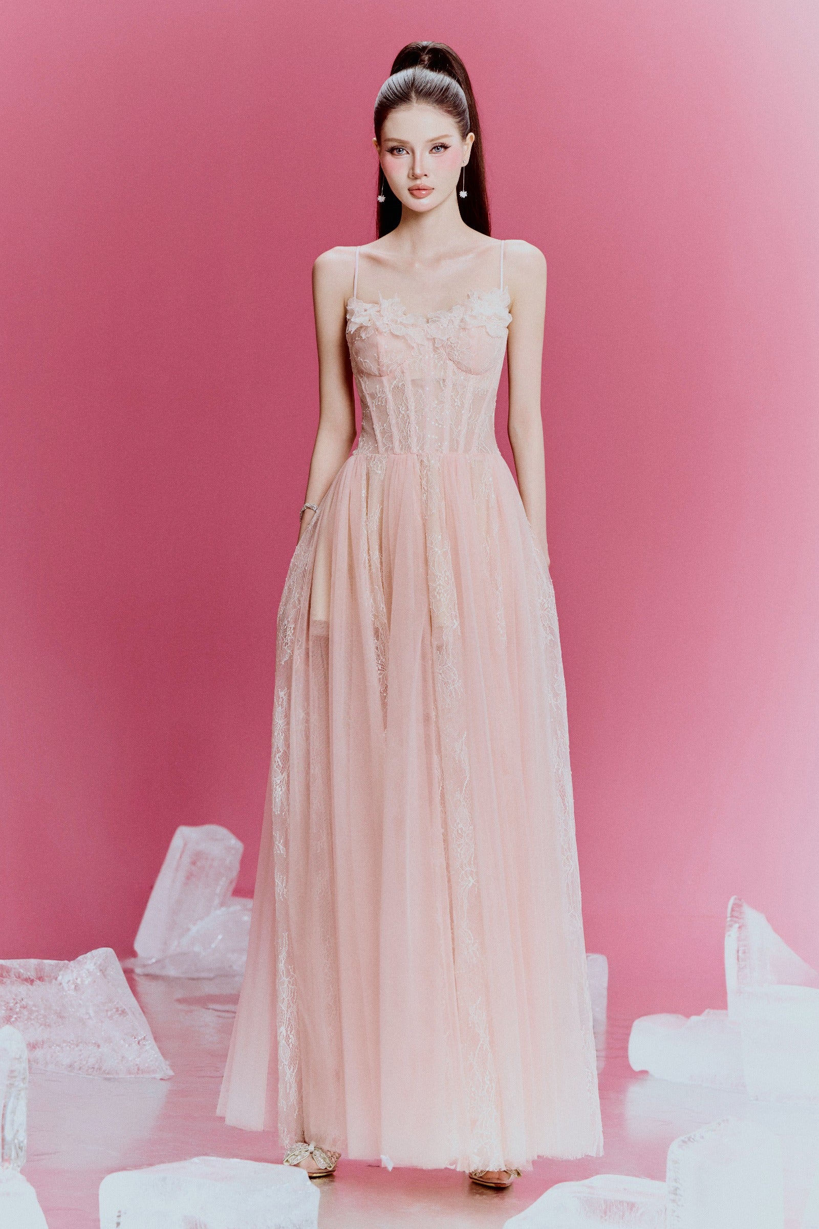 Avora Applique Maxi Dress