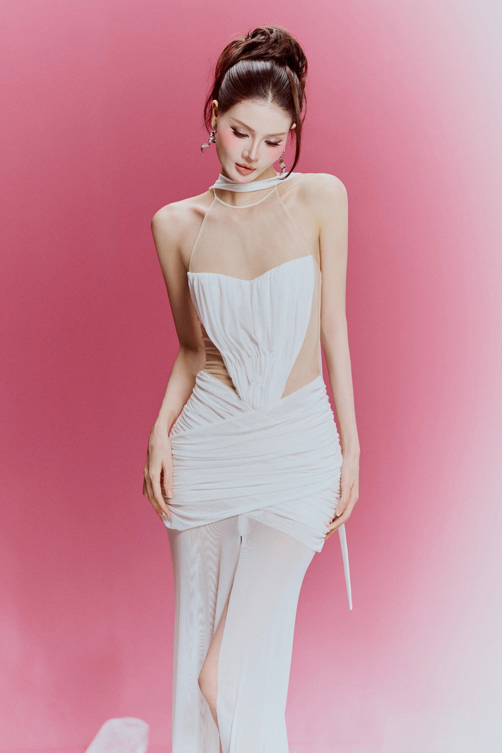 Glaciel Illusion Maxi Dress