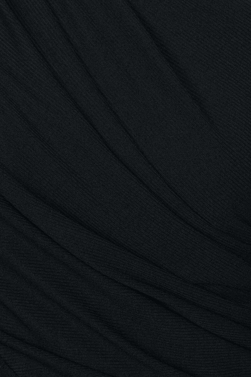 Lopsided A-line Long Sleeved Crinkle Crepe Midi Dress - MEAN BLVD