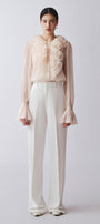 Lora Straight Front Zipper Khaki Floor Length Pants - MEAN BLVD