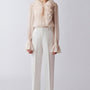 Lora Straight Front Zipper Khaki Floor Length Pants - MEAN BLVD
