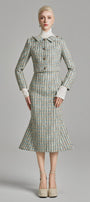 Loretta Cropped Button Tweed Jacket - MEAN BLVD