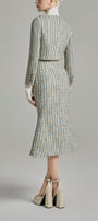 Loretta Cropped Button Tweed Jacket - MEAN BLVD