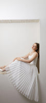 Lotis Pleated High Waist Organza Ankle Length Skirt - MEAN BLVD