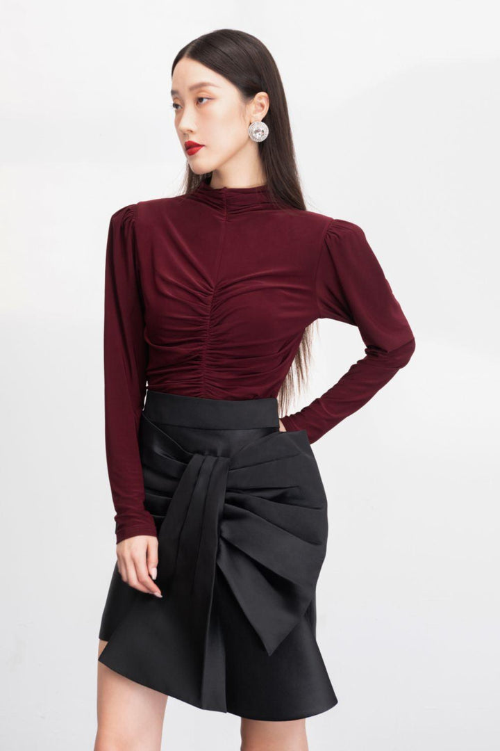 Lottie Bodycon Long Sleeved Rayon Top - MEAN BLVD