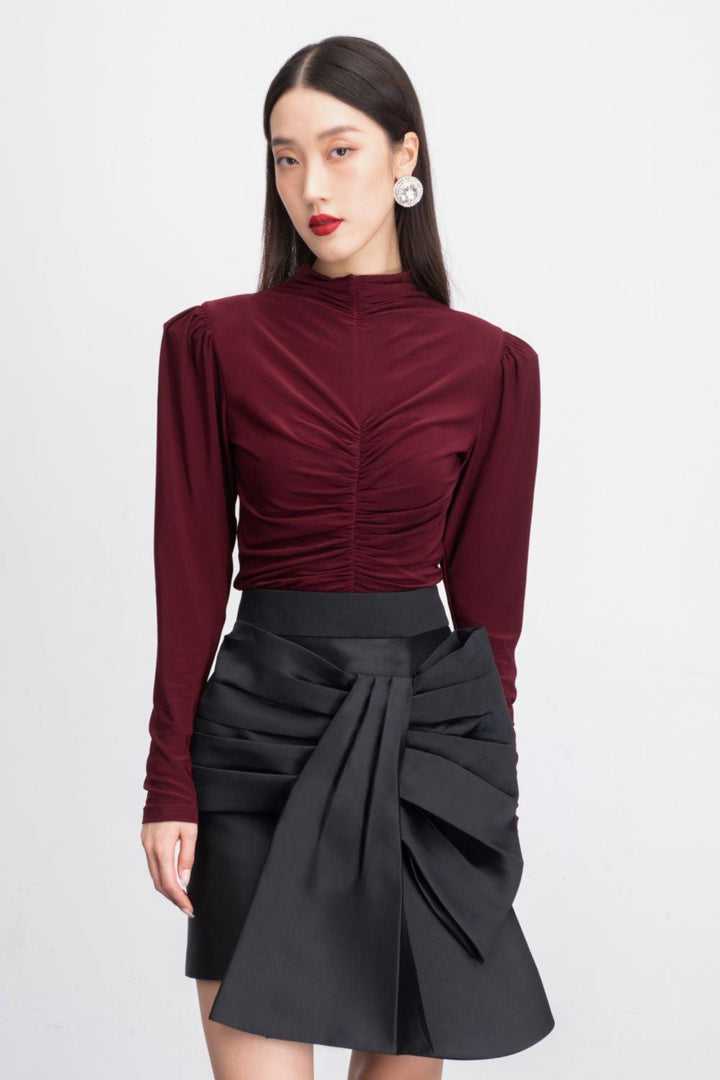 Lottie Bodycon Long Sleeved Rayon Top - MEAN BLVD