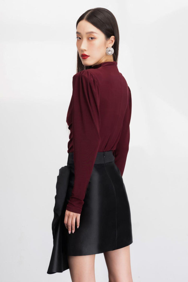 Lottie Bodycon Long Sleeved Rayon Top - MEAN BLVD