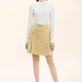 Louise A-line Back Zipper Brocade Mini Skirt - MEAN BLVD