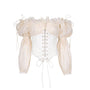 Love Story Bodycon Corset Brocade Silk Top - MEAN BLVD