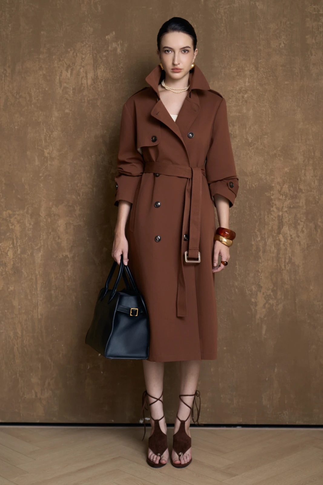 Luce Button Trench Coat - MEAN BLVD