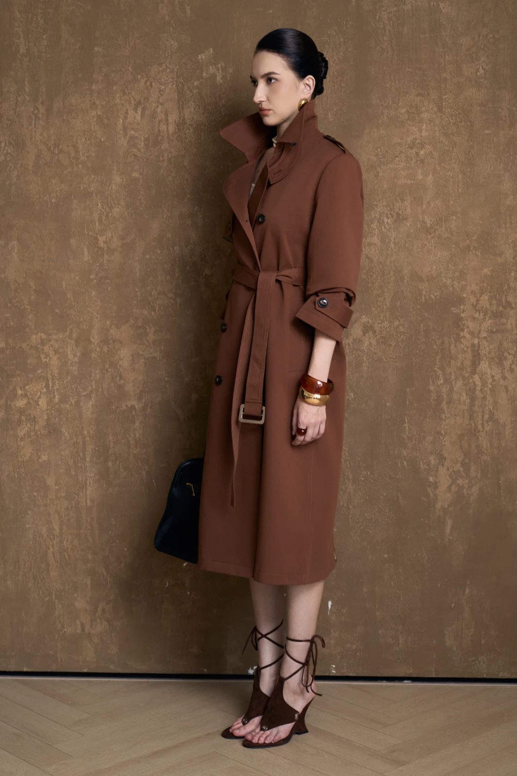 Luce Button Trench Coat - MEAN BLVD