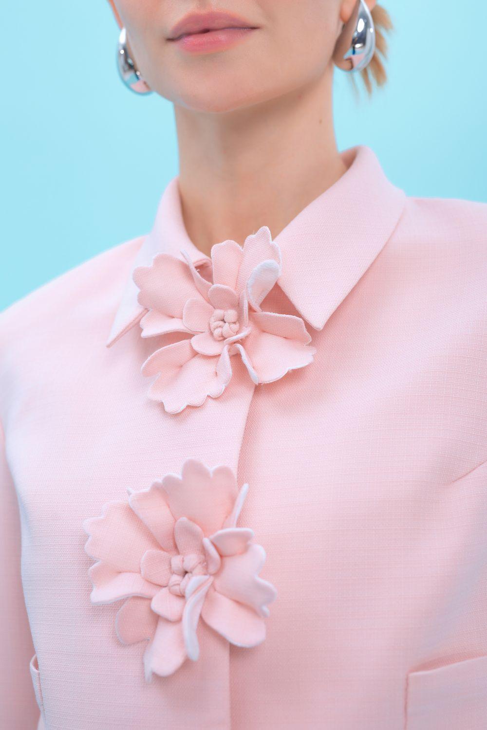 Lucia Straight Long Sleeved Burlap Mini Set - MEAN BLVD