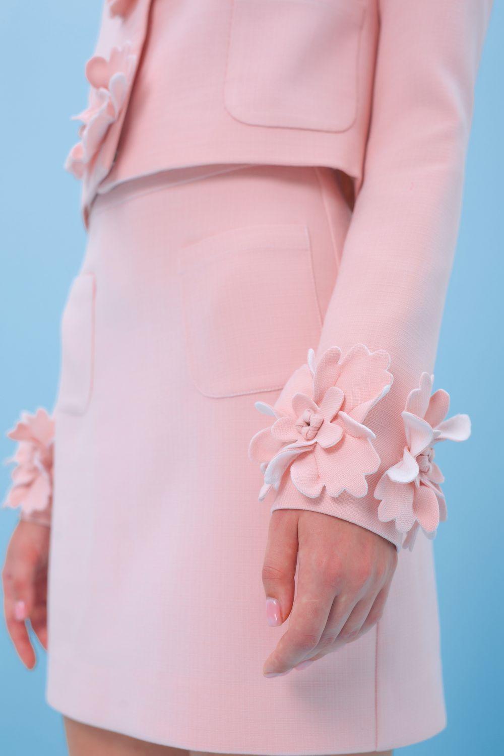 Lucia Straight Long Sleeved Burlap Mini Set - MEAN BLVD