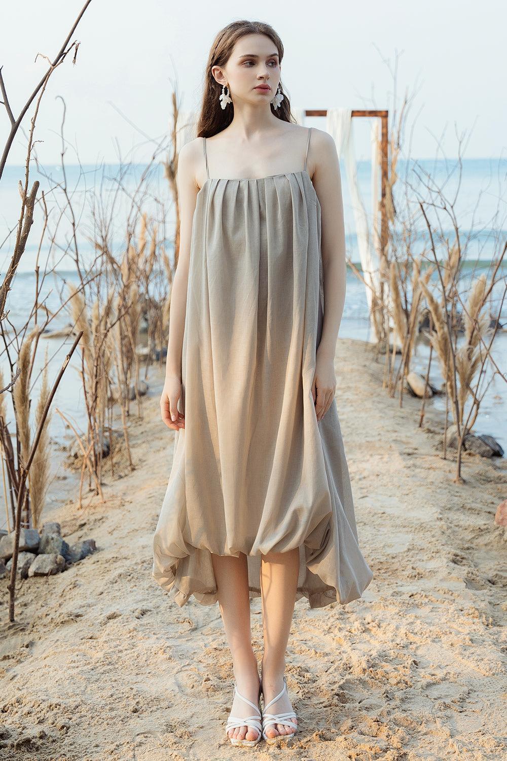 Ludi Cocoon Spaghetti Strap Kate High-low Dress - MEAN BLVD