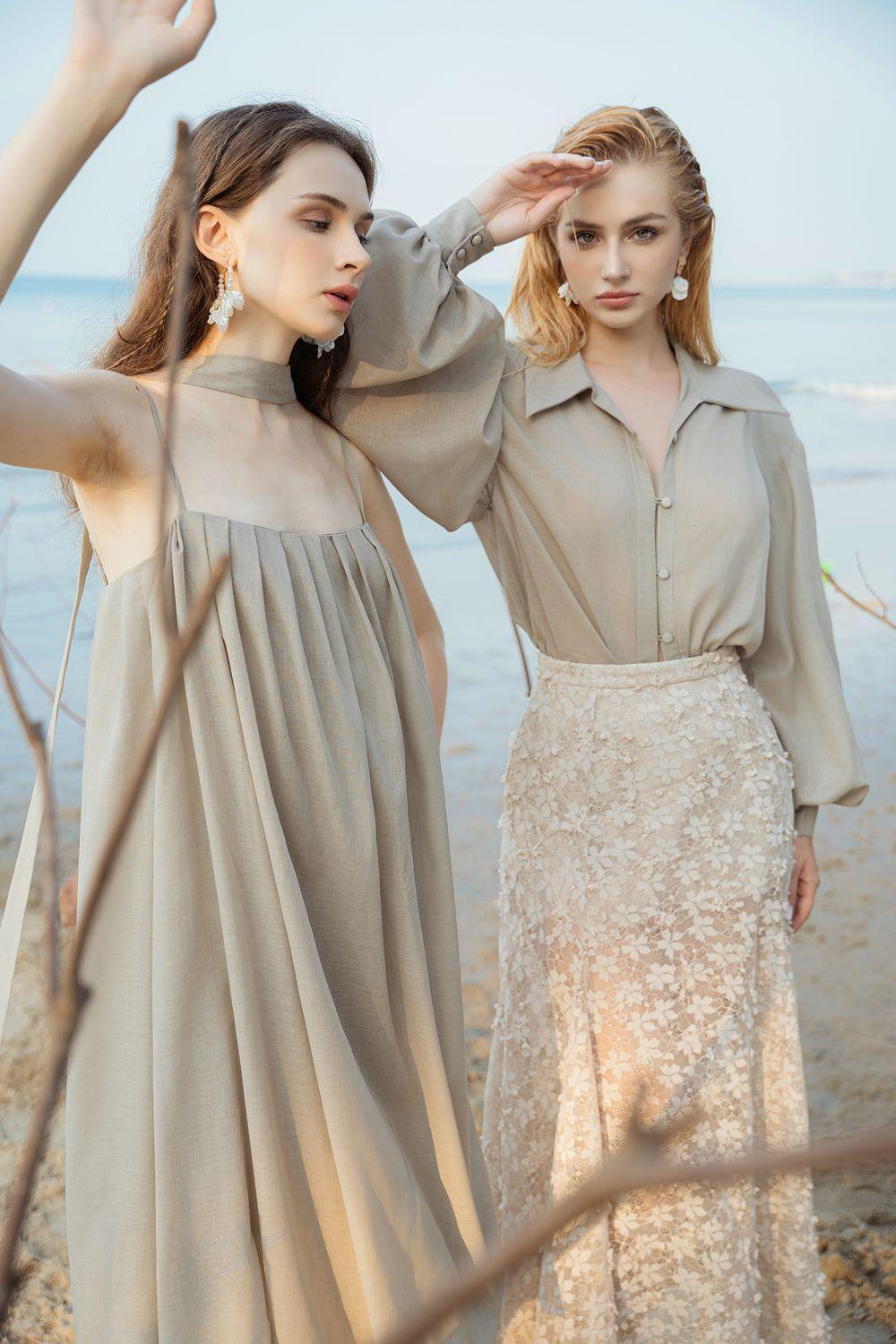 Ludi Cocoon Spaghetti Strap Kate High-low Dress - MEAN BLVD