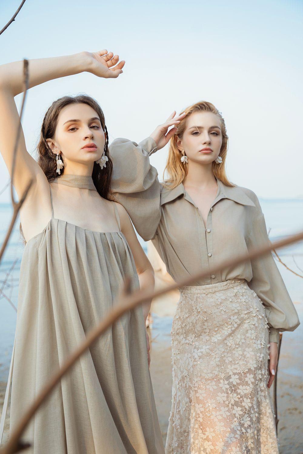 Ludi Cocoon Spaghetti Strap Kate High-low Dress - MEAN BLVD