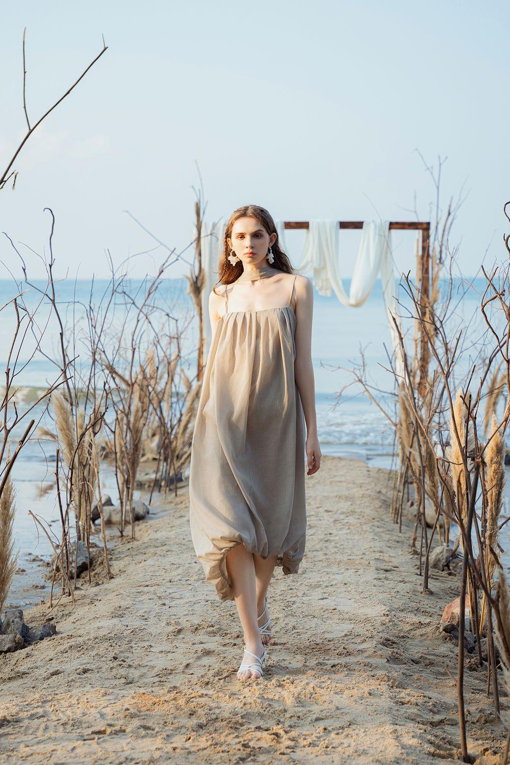 Ludi Cocoon Spaghetti Strap Kate High-low Dress - MEAN BLVD