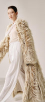 Luffi Overcoat Long Sleeved Faux Fur Ankle Length Trench Coat - MEAN BLVD