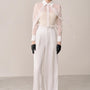 Luffi Straight High Waist Silk Satin Floor Length Pants - MEAN BLVD
