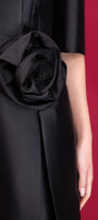 Lulu A-line V-Neck Taffeta Mini Dress - MEAN BLVD
