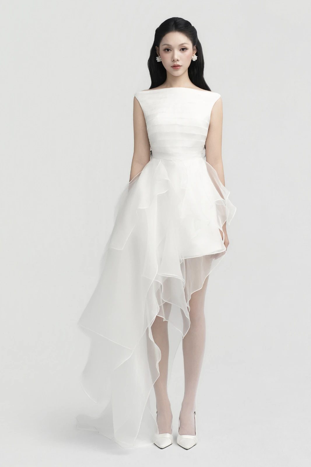 Lumia Asymmetric Mini Dress - MEAN BLVD