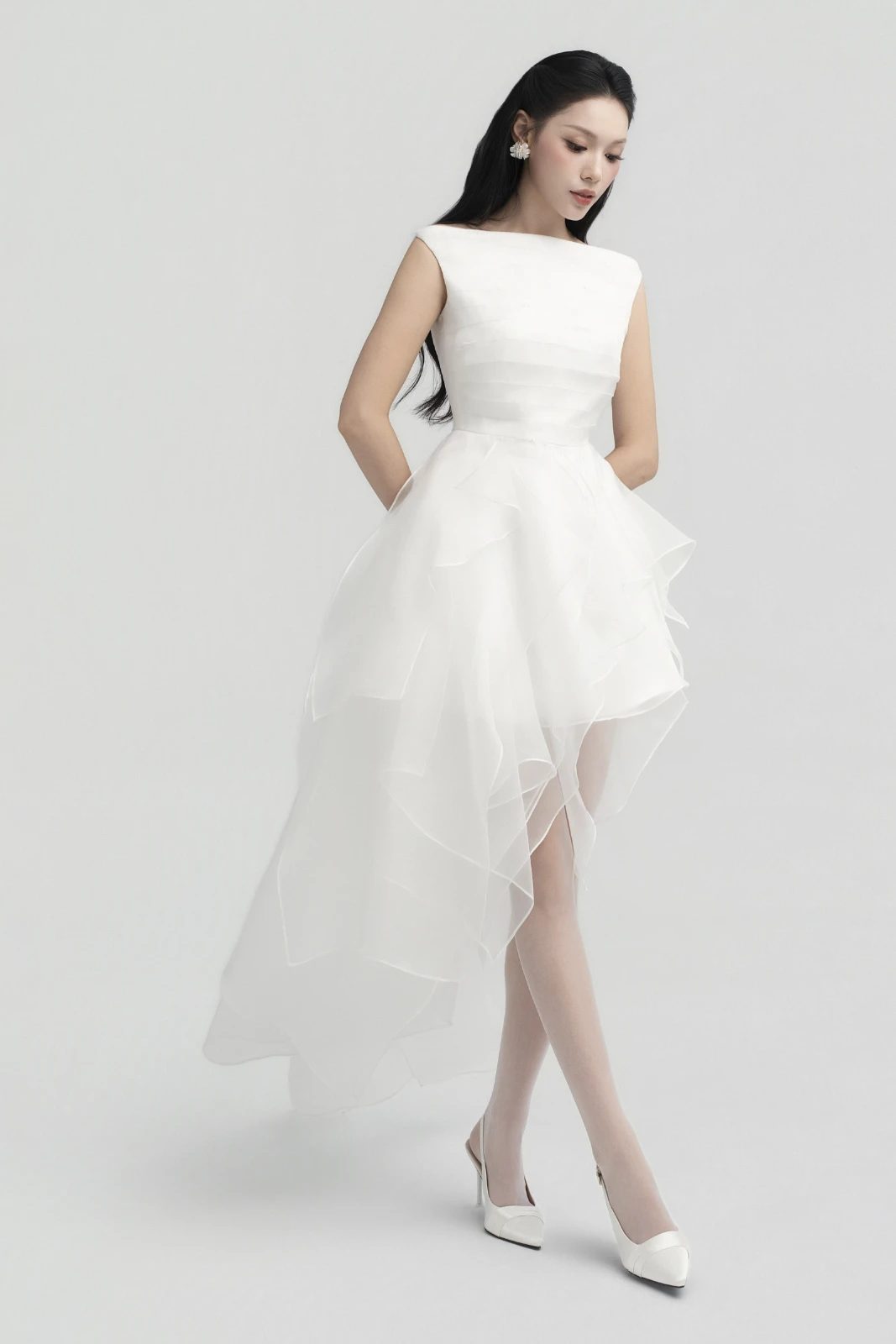 Lumia Asymmetric Mini Dress - MEAN BLVD