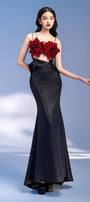 Luminous Mermaid Cut-Out Polyester Spandex Floor Length Dress - MEAN BLVD